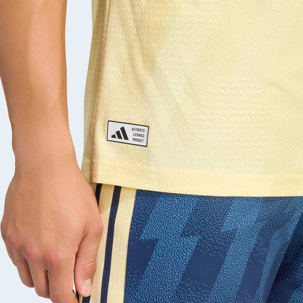 adidas Arsenal FC 26/27 Third Authentic Jersey in Almost Yellow – On Model Detail View 1
