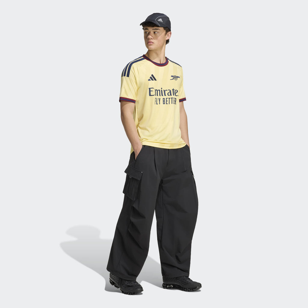 adidas Arsenal FC 26/27 Third Jersey in Almost Yellow – On Model Walking View