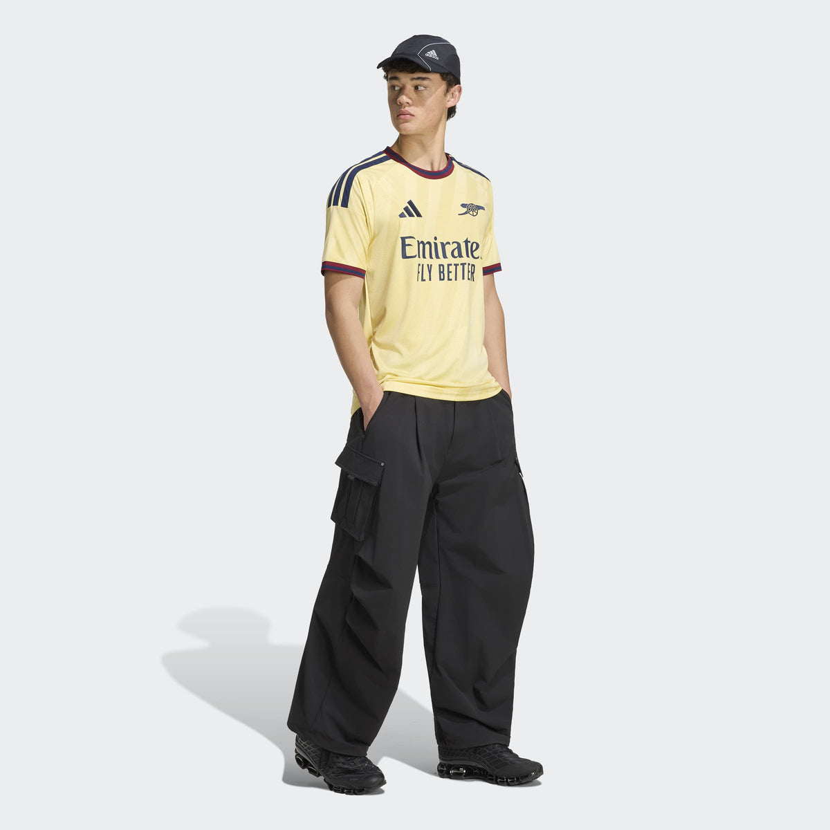 adidas Arsenal FC 26/27 Third Jersey in Almost Yellow – On Model Walking View