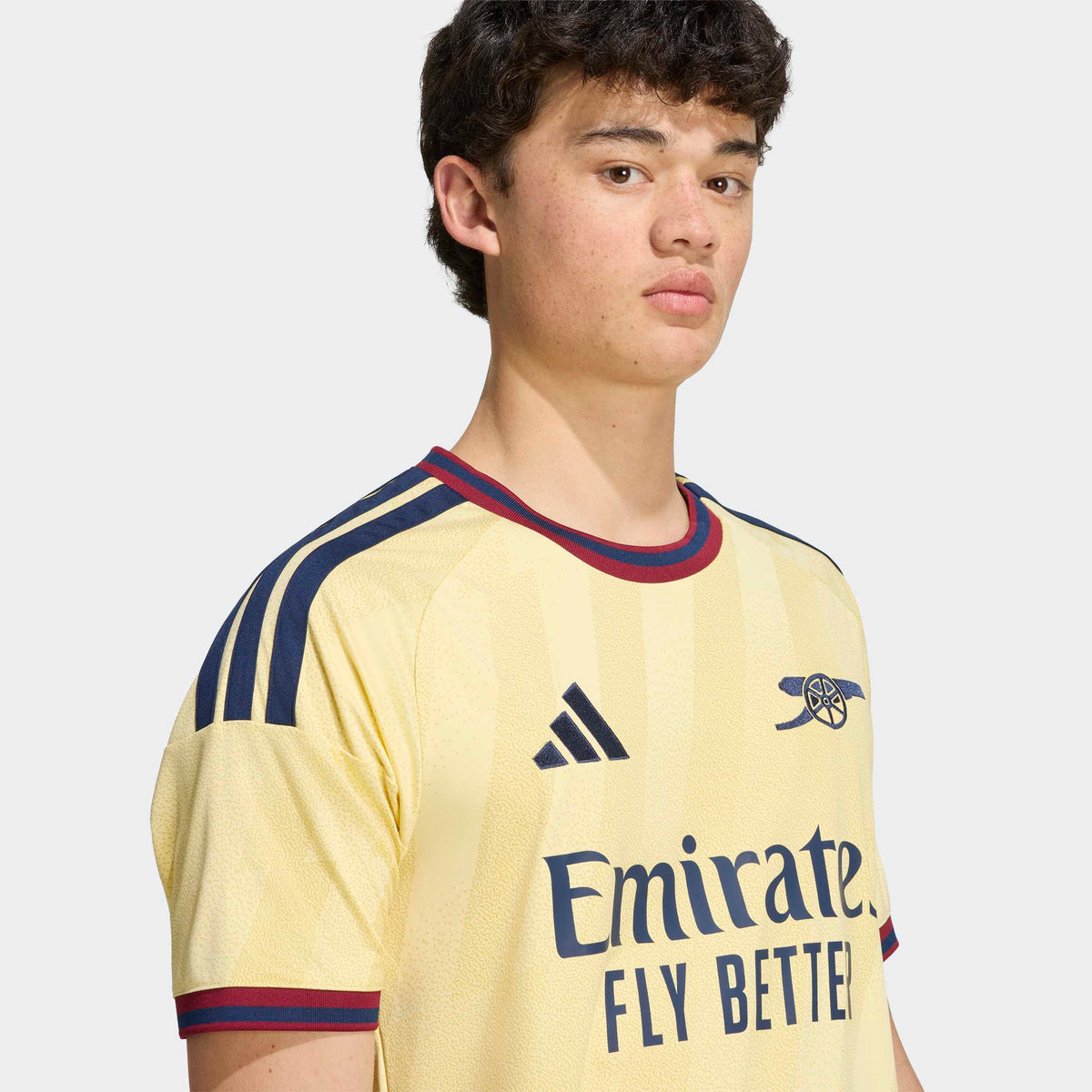 adidas Arsenal FC 26/27 Third Jersey in Almost Yellow – On Model Detail View 1