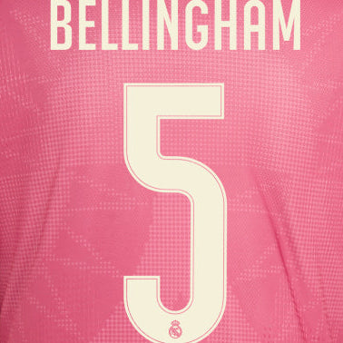 Bellingham #5 Real Madrid Third UCL Name Set 2026 - RM26UCL-JB5-3RD by Authentic | Available at Niky's Sports
