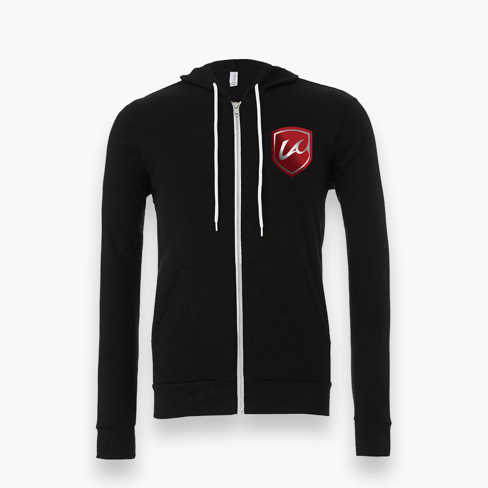 Adult Unisex LA Breakers FC Sponge Fleece Full zip Black - LAB-3739BLACK-BELLA CANVAS by Bella Canvas | Available at Niky&#39;s Sports