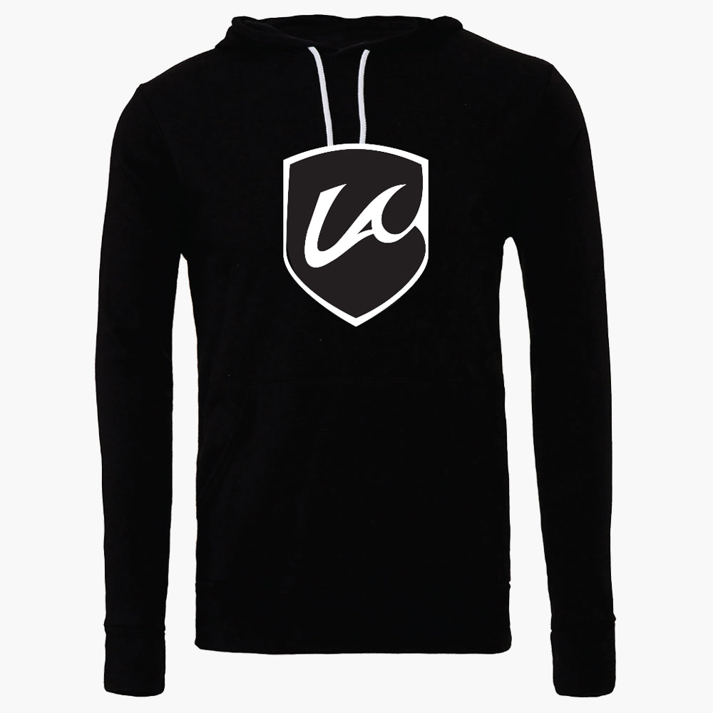 Breakers Sponge Fleece Hoodie Black - LAB-3719BLKWHT-BELLA CANVAS by Bella Canvas | Available at Niky's Sports