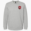 adidas Breakers Fleece Crewneck Gray - LAB-HG0844-ADIDAS by adidas | Available at Niky's Sports