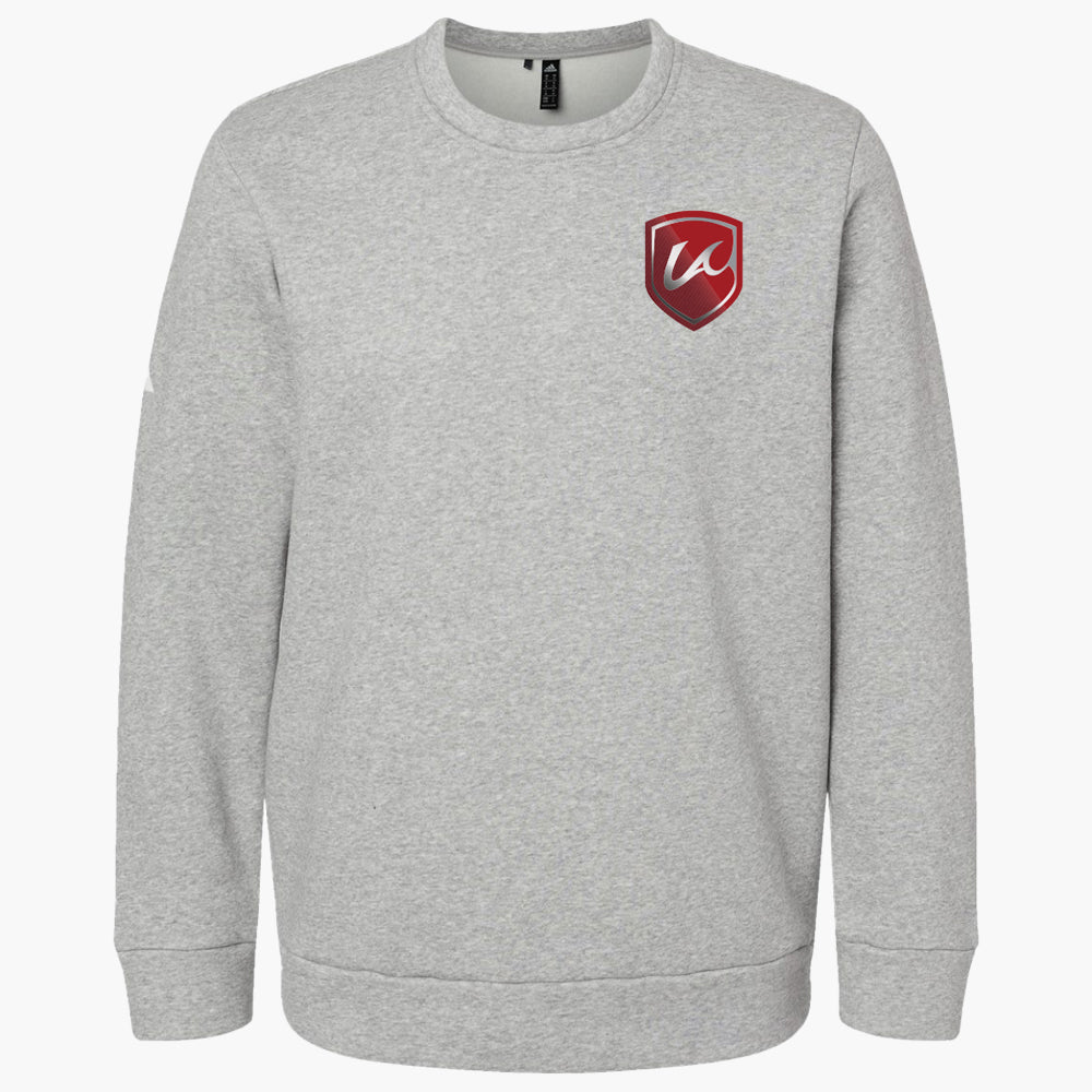 adidas Breakers Fleece Crewneck Gray - LAB-HG0844-ADIDAS by adidas | Available at Niky&#39;s Sports