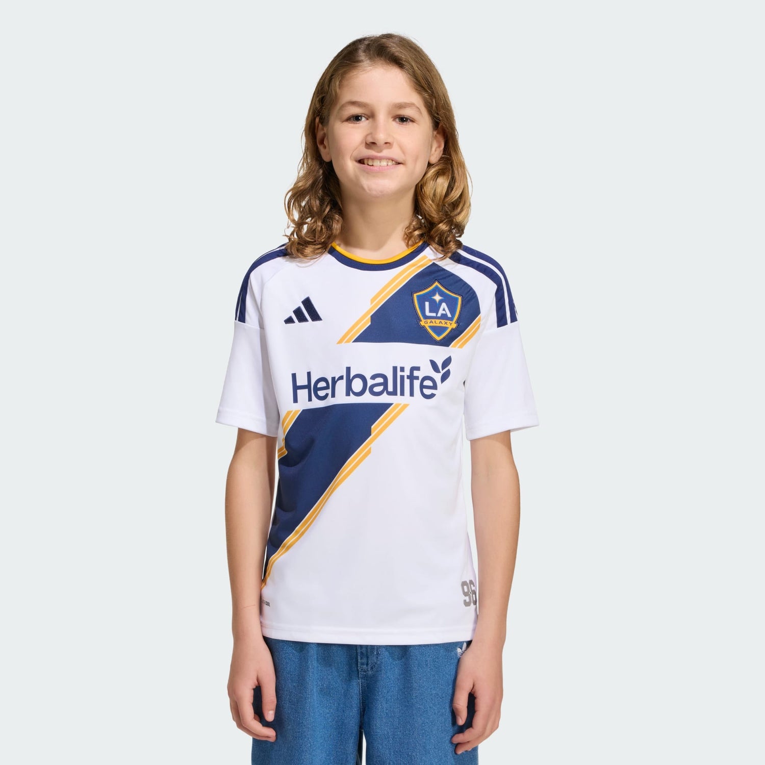 adidas LA Galaxy 26/27 Home Youth Stadium SoccerJersey - JL6812-ADIDAS by adidas | Available at Niky's Sports