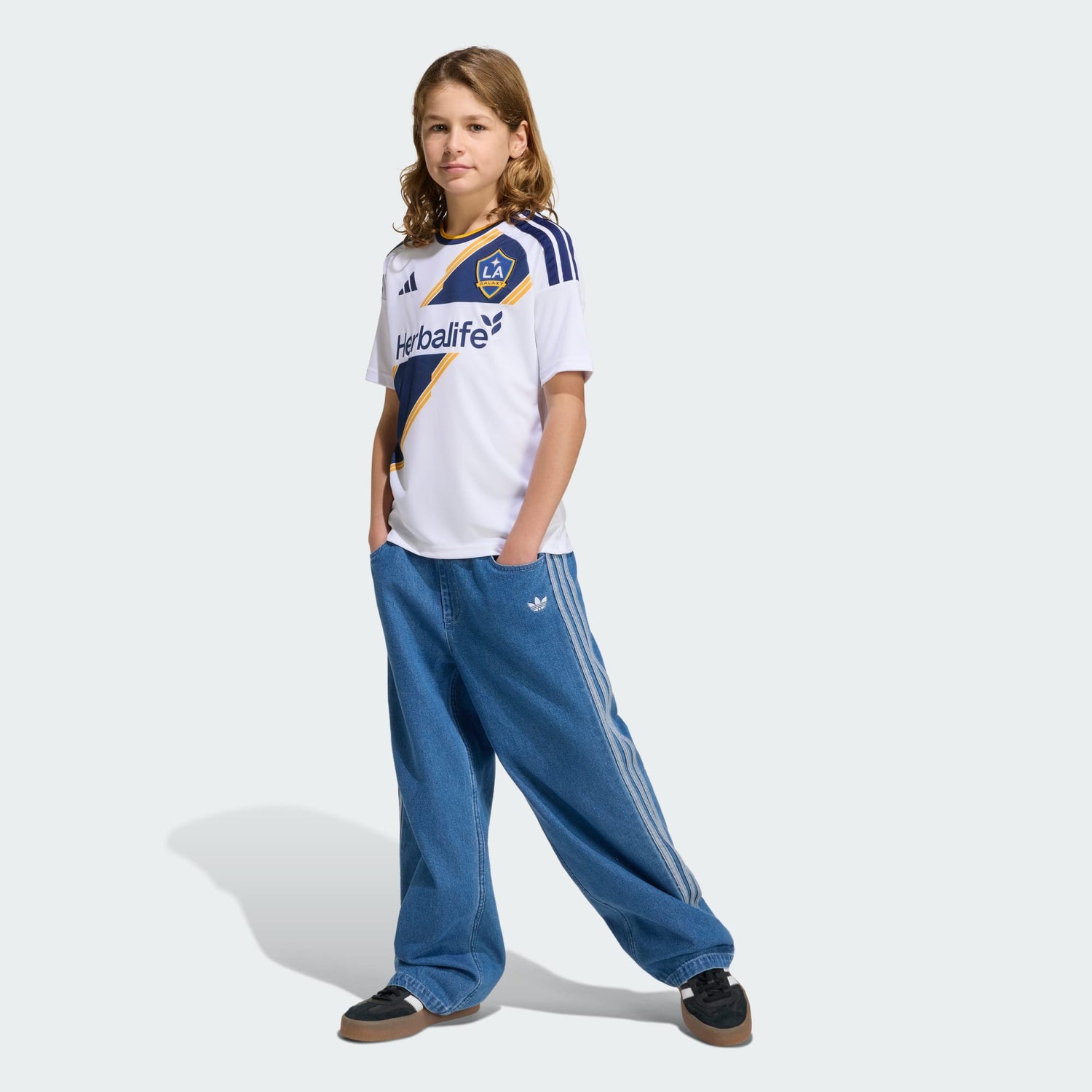 adidas LA Galaxy 26/27 Home Youth Stadium SoccerJersey - JL6812-ADIDAS by adidas | Available at Niky's Sports
