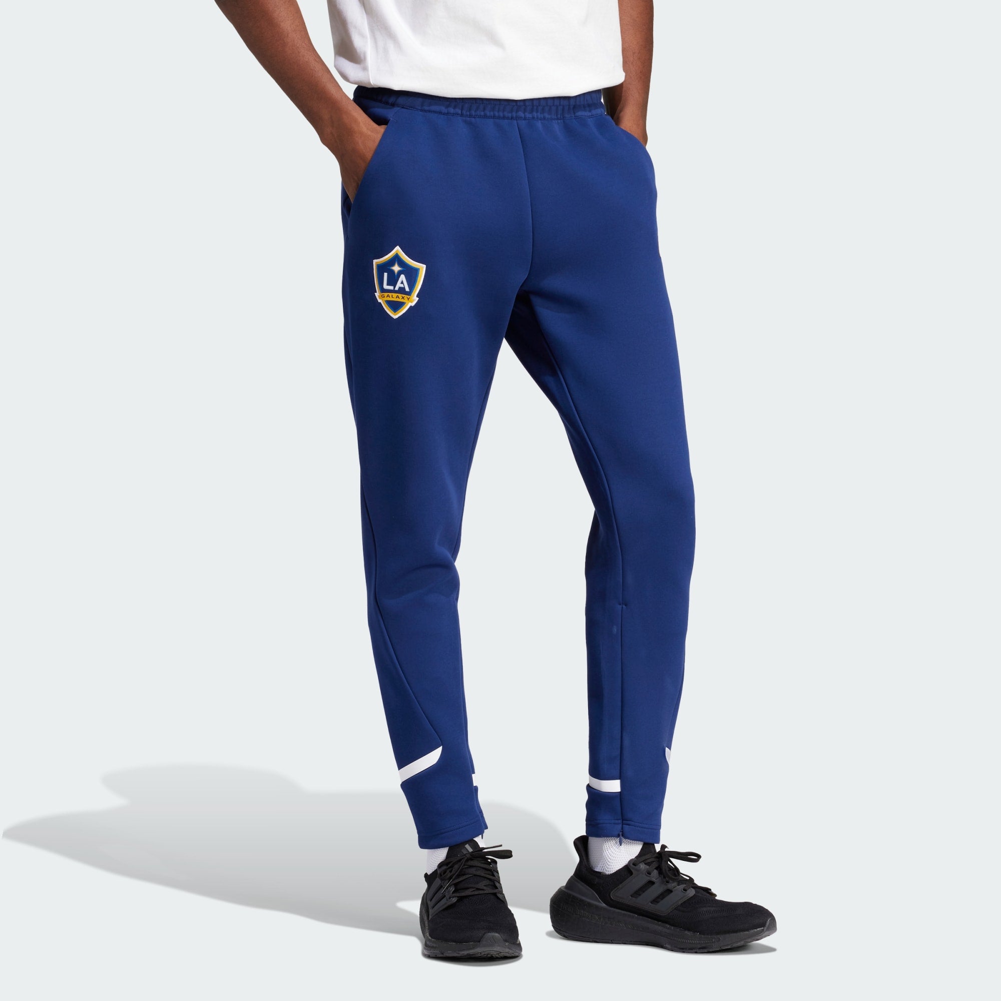 adidas LA GALAXY DESIGNED FOR GAMEDAY TRAVEL PANTS - IQ0713-ADIDAS by adidas | Available at Niky's Sports