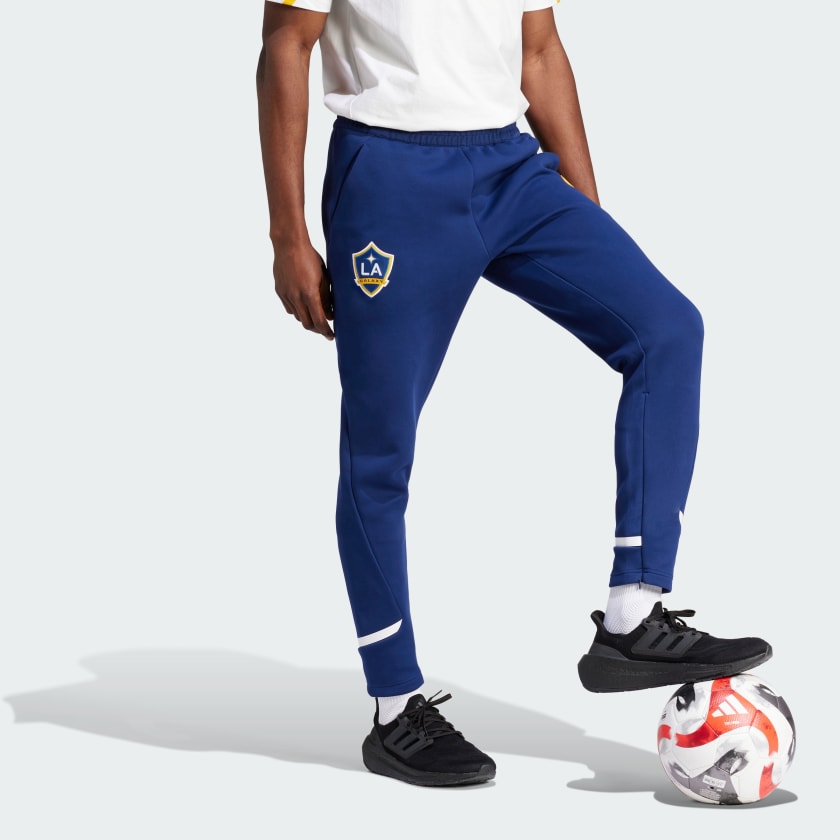adidas LA GALAXY DESIGNED FOR GAMEDAY TRAVEL PANTS - IQ0713-ADIDAS by adidas | Available at Niky's Sports