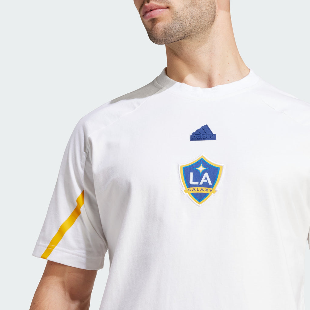 adidas LA GALAXY DESIGNED FOR GAMEDAY TRAVEL TEE - IQ0717-ADIDAS by adidas | Available at Niky's Sports
