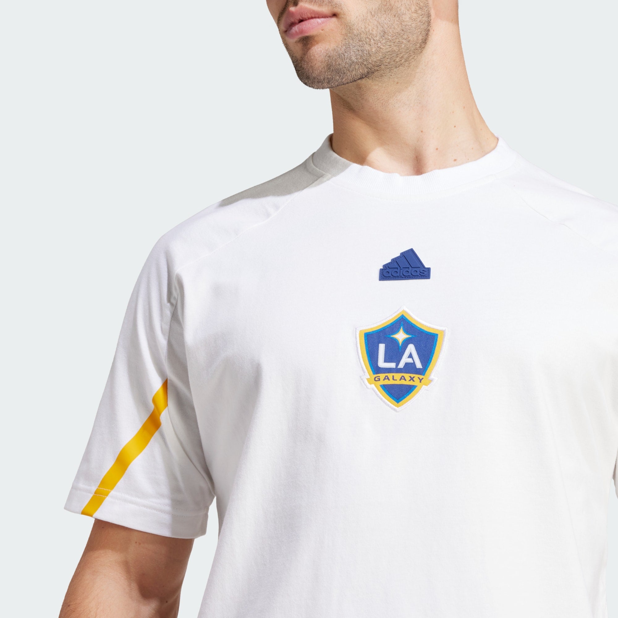 adidas LA GALAXY DESIGNED FOR GAMEDAY TRAVEL TEE - IQ0717-ADIDAS by adidas | Available at Niky's Sports