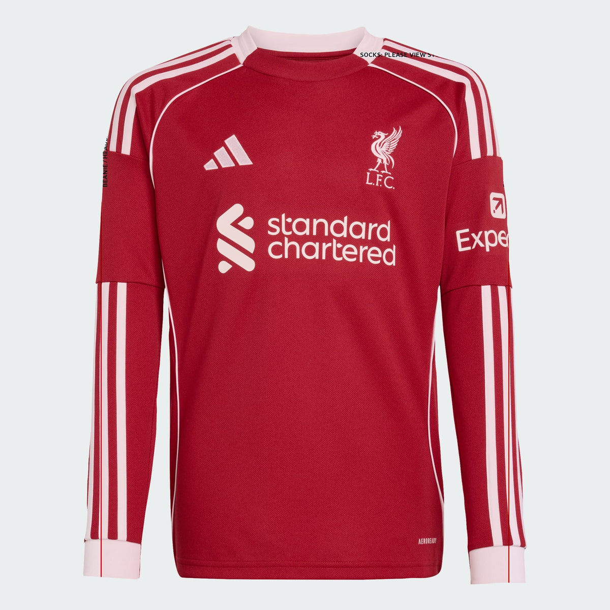 adidas Liverpool FC 25/26 Long Sleeve Home Jersey Kids - JV6437-ADIDAS by adidas | Available at Niky's Sports