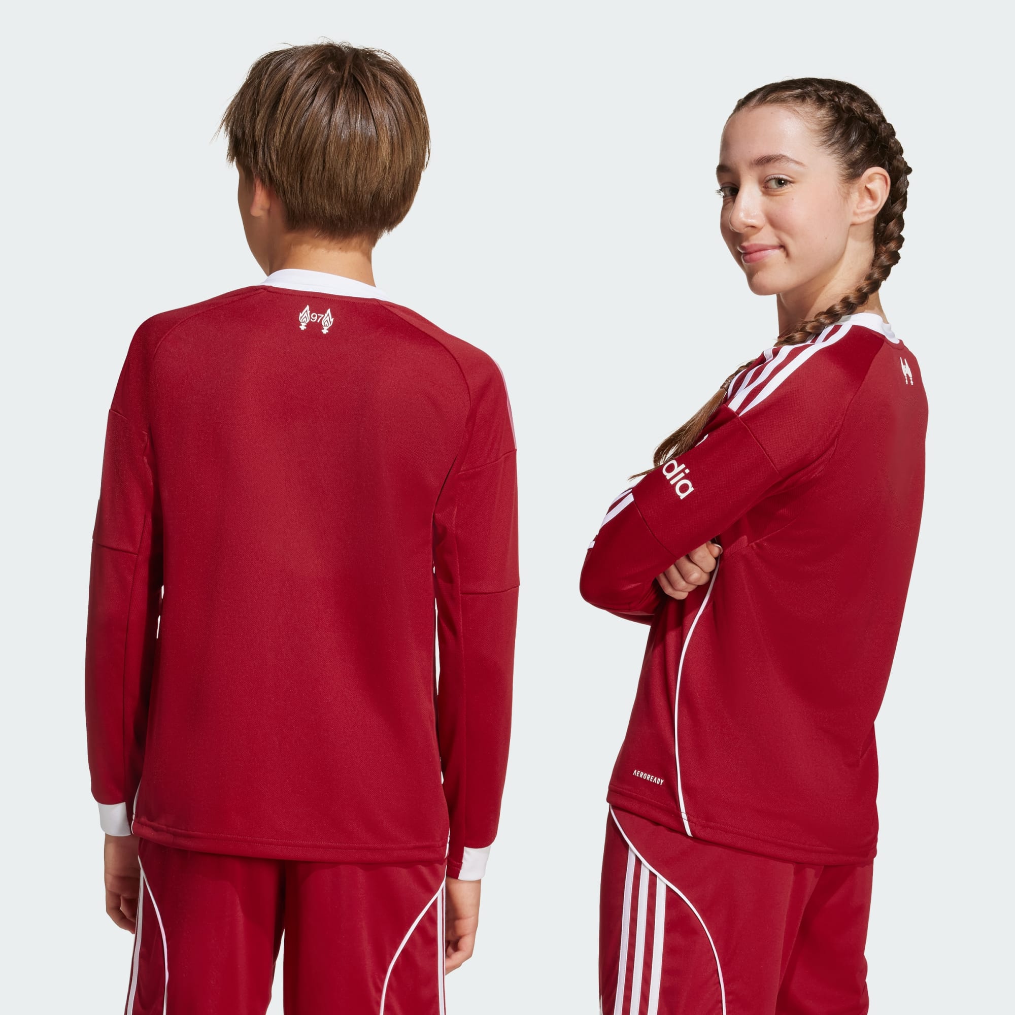 新品稀少/LIP CREAM/Jersey set up/SIZE L adidas Liverpool FC 25/26 Long Sleeve Home Jersey Kids
