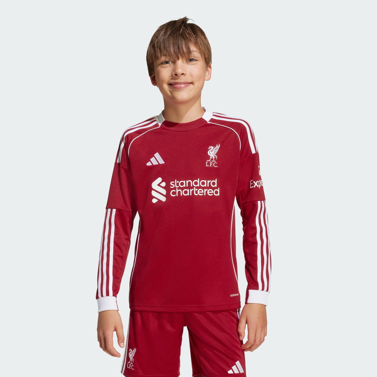 adidas Liverpool FC 25/26 Long Sleeve Home Jersey Kids - JV6437-ADIDAS by adidas | Available at Niky's Sports
