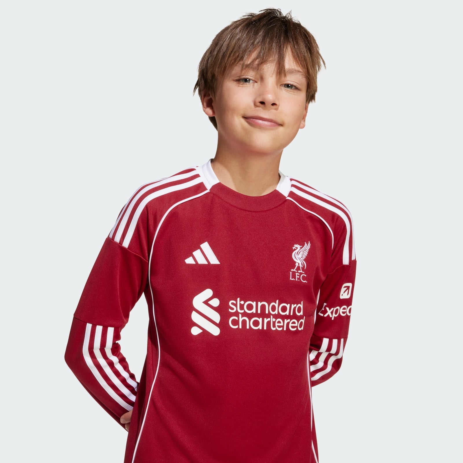 adidas Liverpool FC 25/26 Long Sleeve Home Jersey Kids - JV6437-ADIDAS by adidas | Available at Niky's Sports