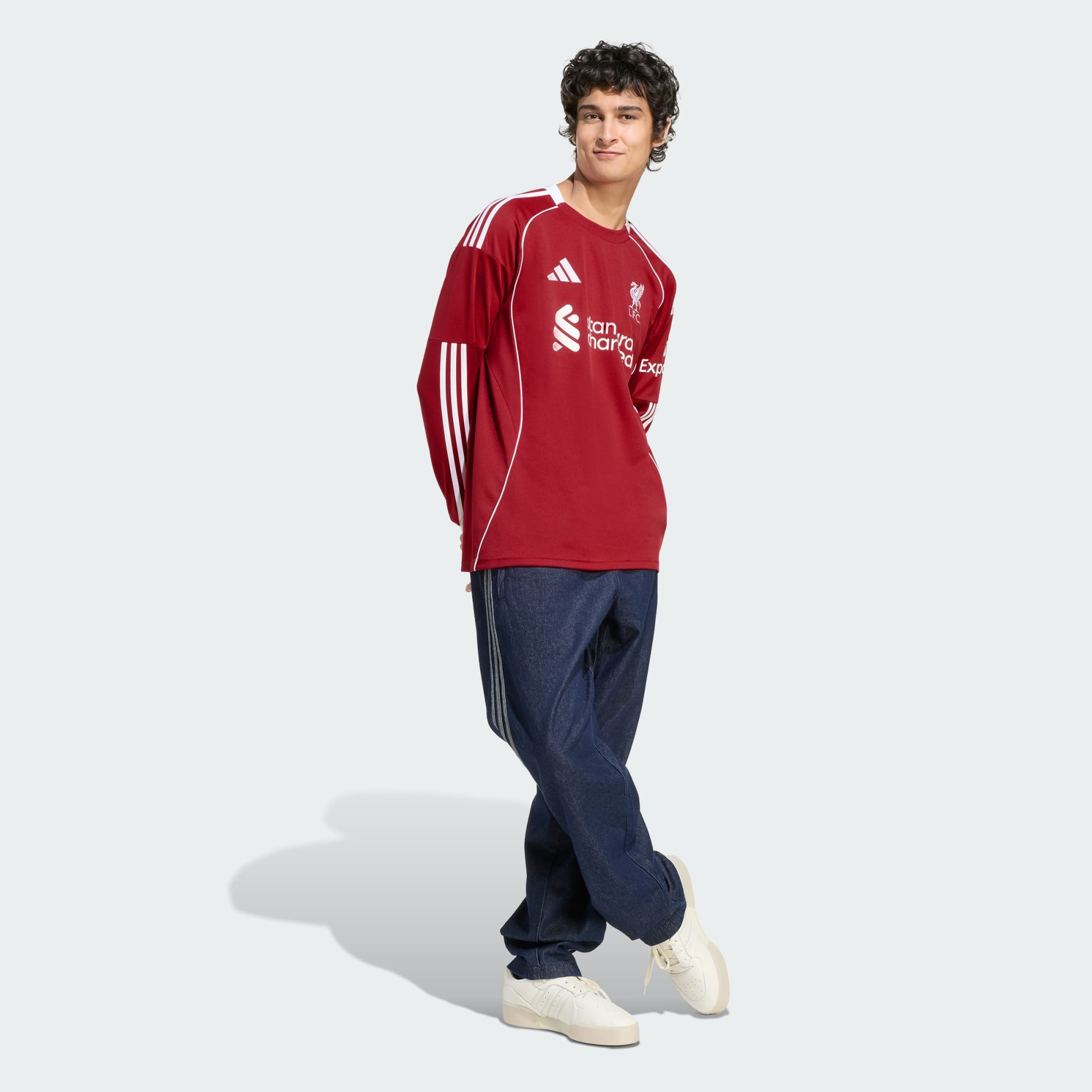 adidas Liverpool FC 25/26 Long Sleeve Home Jersey