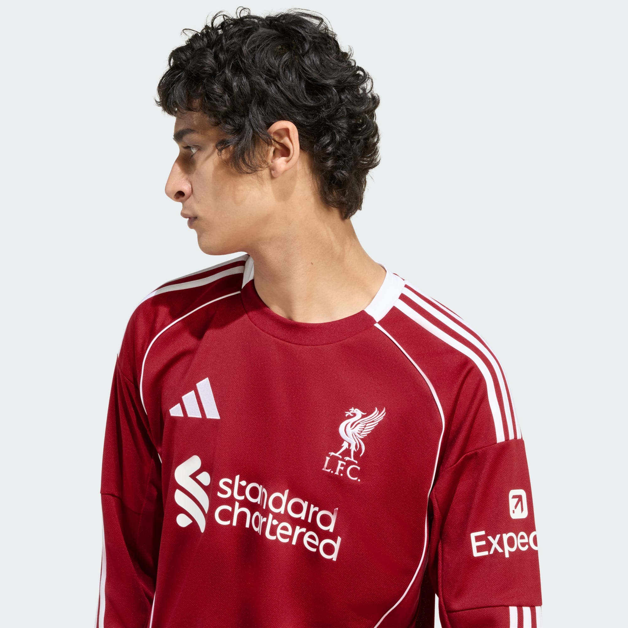 adidas Liverpool FC 25/26 Long Sleeve Home Jersey