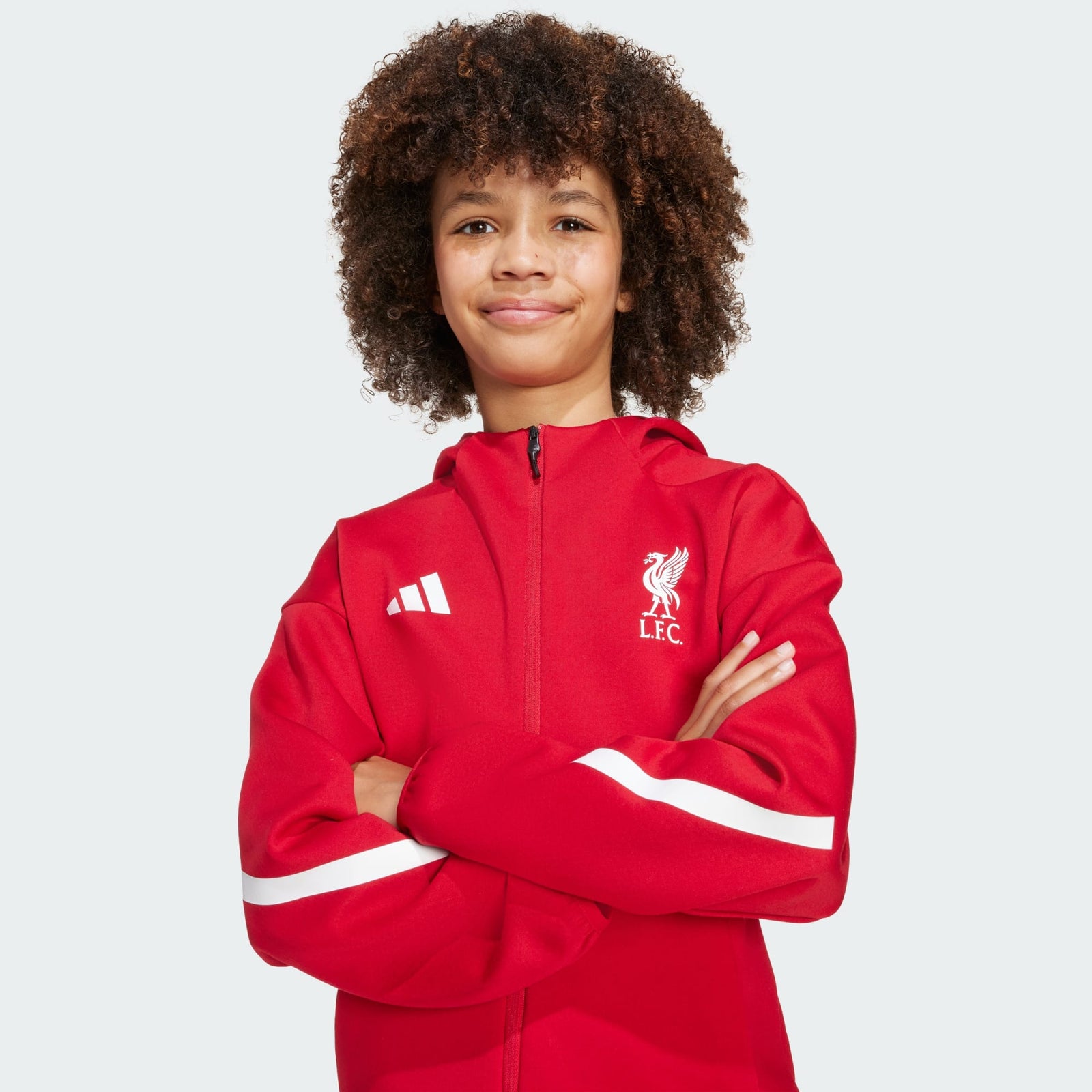 adidas Liverpool FC ADIDAS Z.N.E. Anthem Jacket Kids - JW5482-ADIDAS by adidas | Available at Niky's Sports