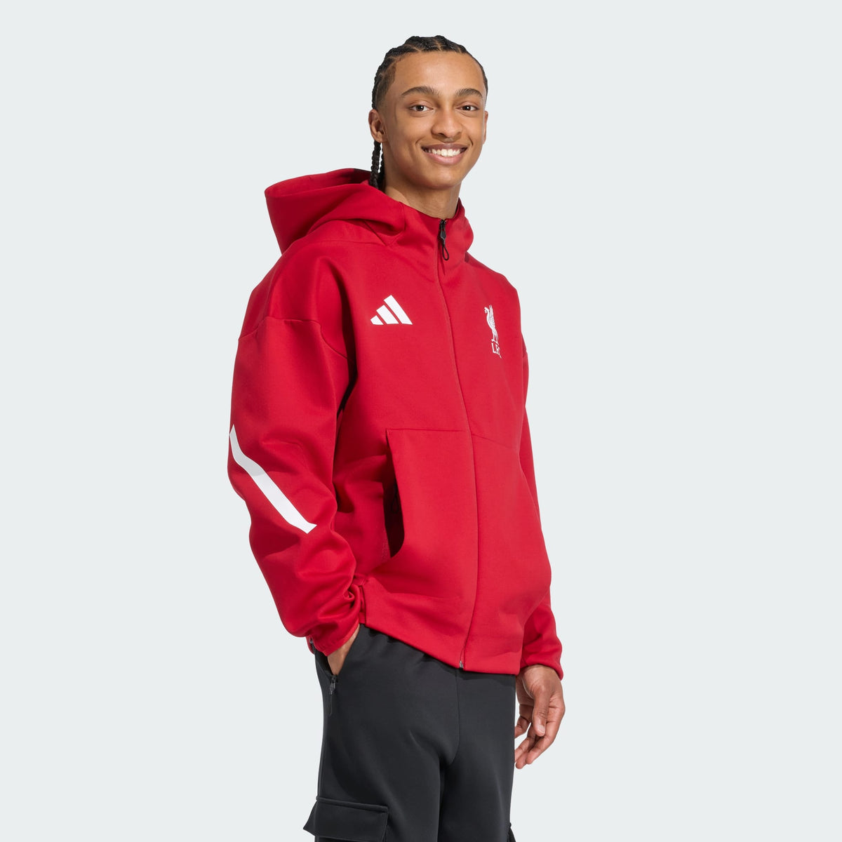 adidas Liverpool FC ADIDAS Z.N.E. Anthem Jacket - JW5484-ADIDAS by adidas | Available at Niky's Sports