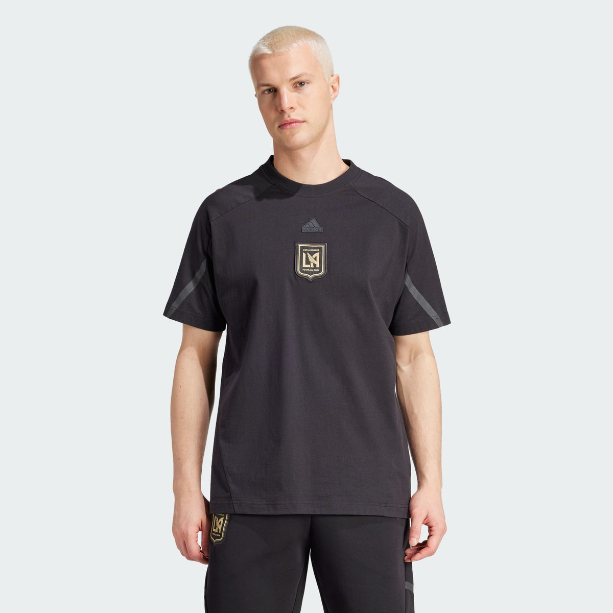 adidas LAFC DESIGNED FOR GAMEDAY TRAVEL TEE - IQ0718-ADIDAS by adidas | Available at Niky&#39;s Sports