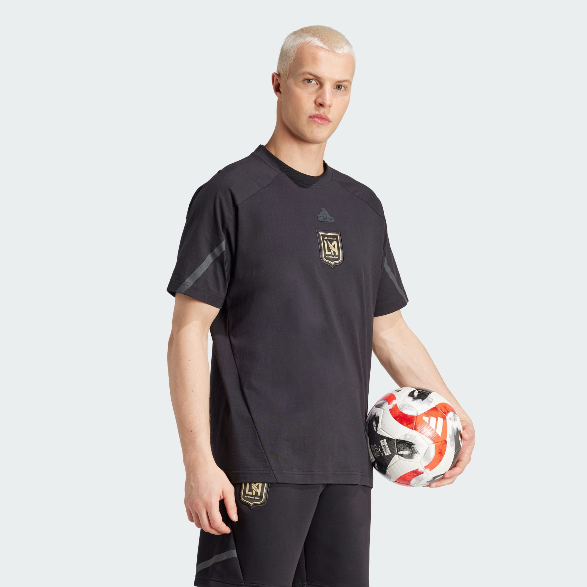 adidas LAFC DESIGNED FOR GAMEDAY TRAVEL TEE - IQ0718-ADIDAS by adidas | Available at Niky's Sports