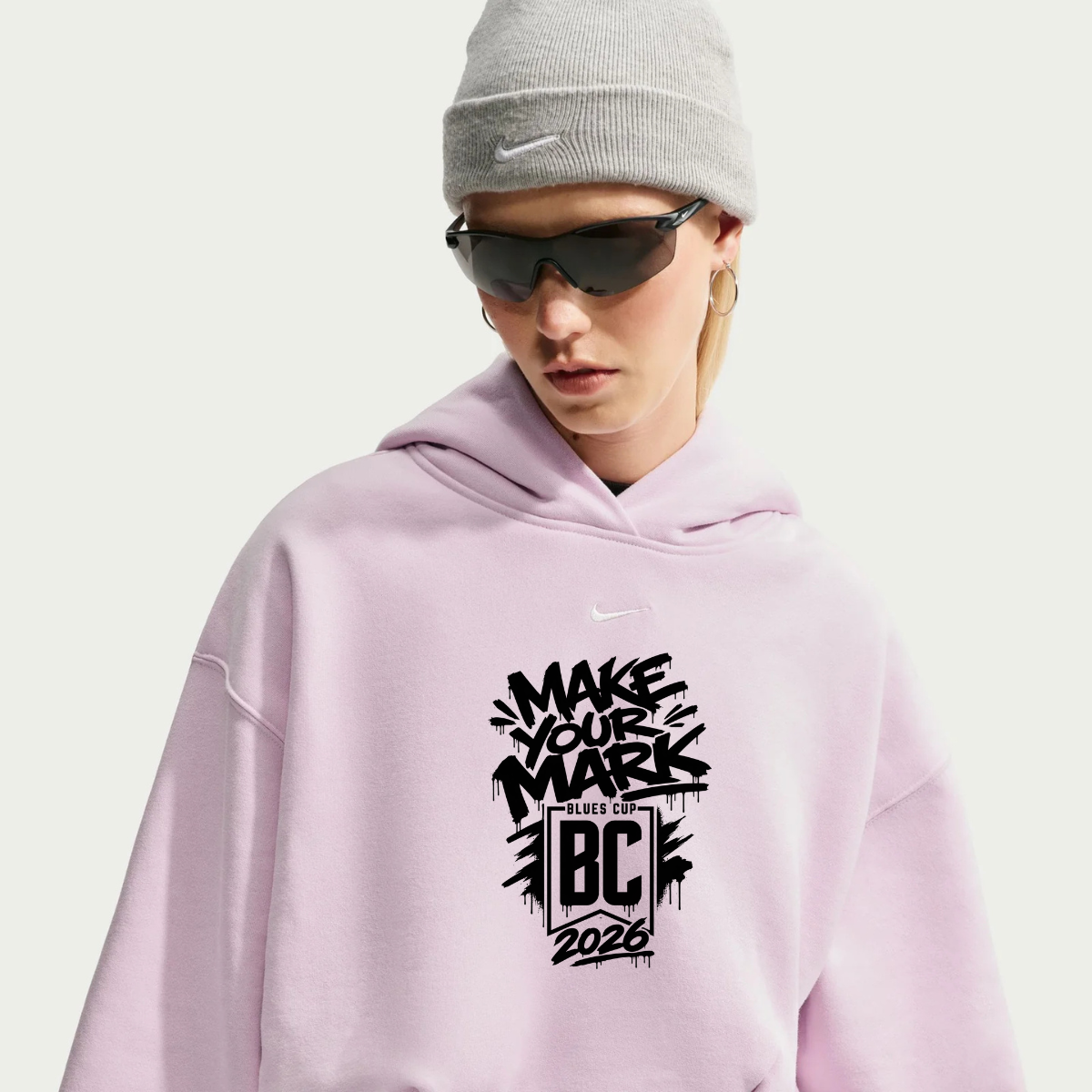 Nike SC Blues Fleece Medium Weight Women's Oversized Pullover Hoodie