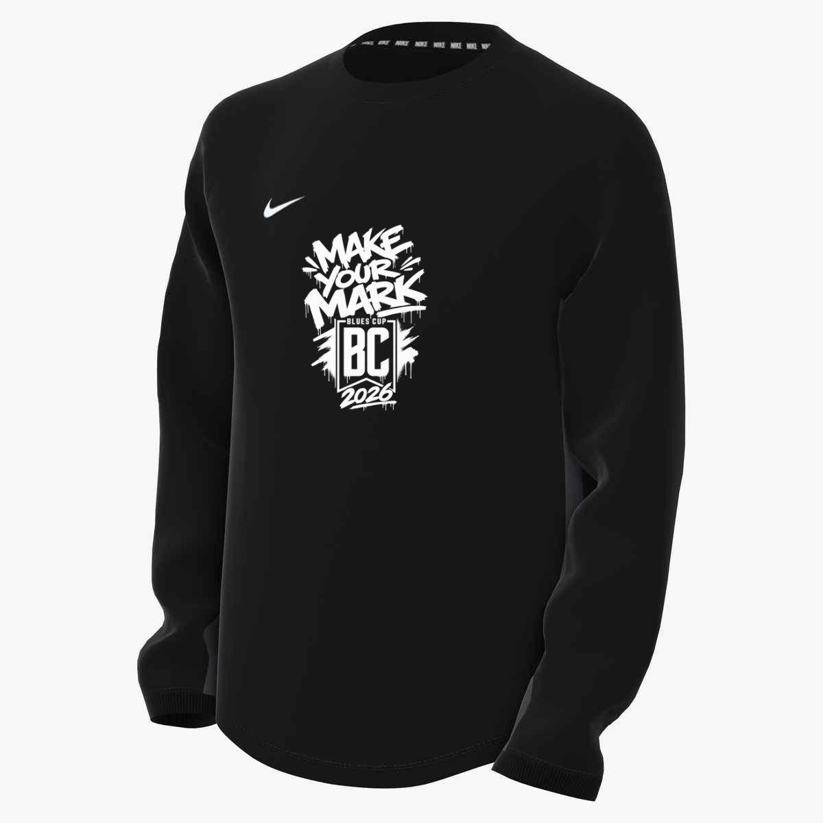 Nike SC Blues Kids' Dri-FIT Pregame Long Sleeve Crew