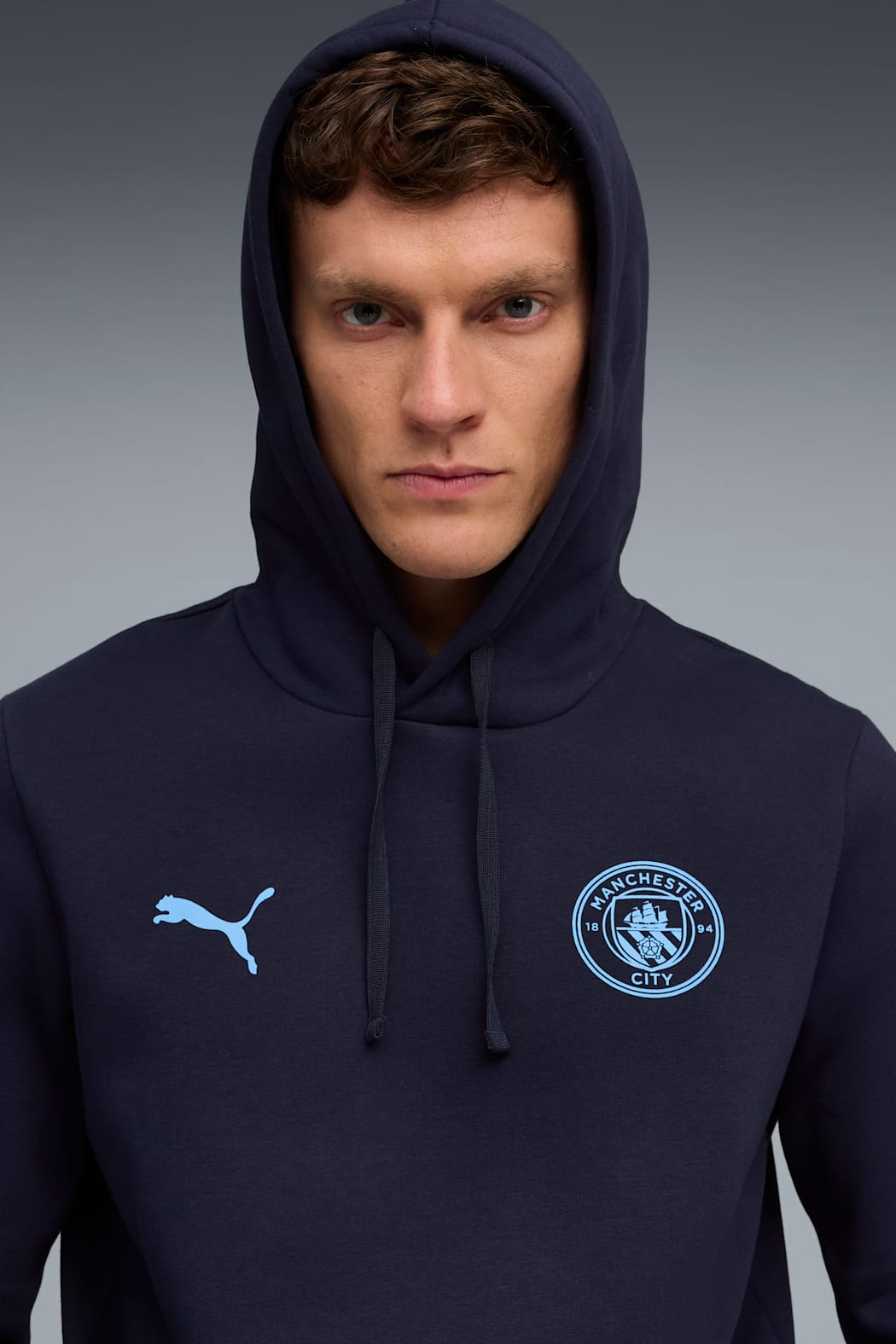 Puma Manchester City FtblEssentials Hoodie Men - 782707-20-PUMA by Puma | Available at Niky's Sports