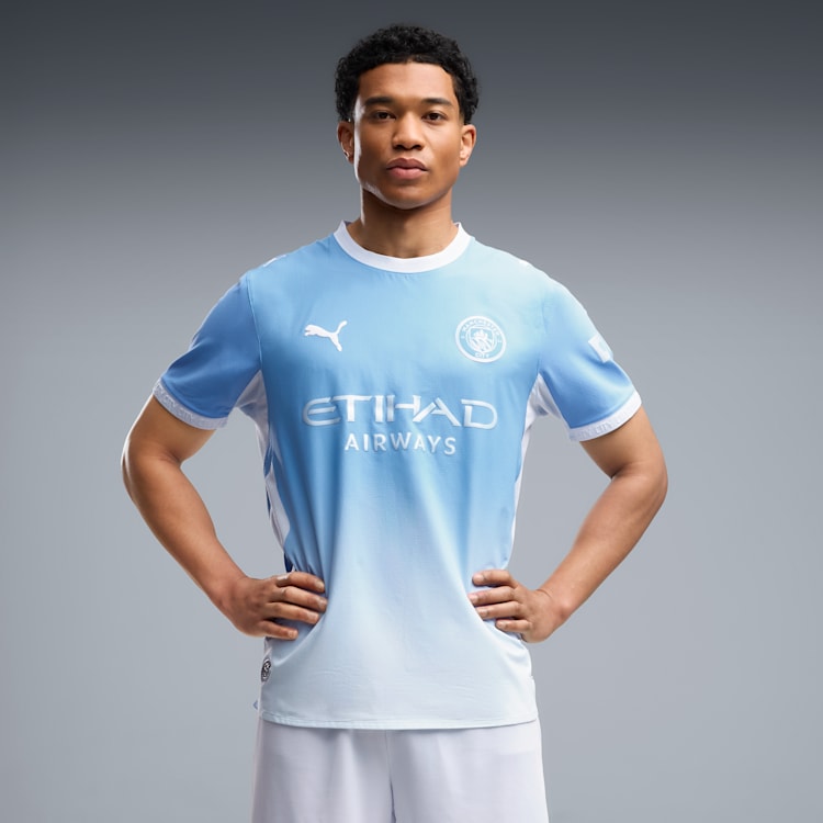 PUMA Manchester City Home Authentic Men's Soccer Jersey - 784323-01 by Puma | Available at Niky's Sports