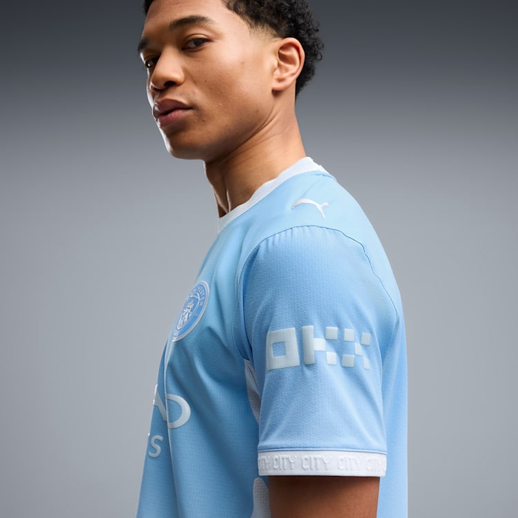 PUMA Manchester City Home Authentic Men's Soccer Jersey - 784323-01 by Puma | Available at Niky's Sports