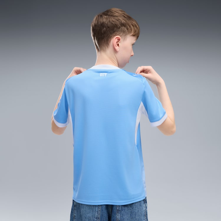 Puma Manchester City Home Big Kids' Soccer Jersey - 784329-01 by Puma | Available at Niky's Sports
