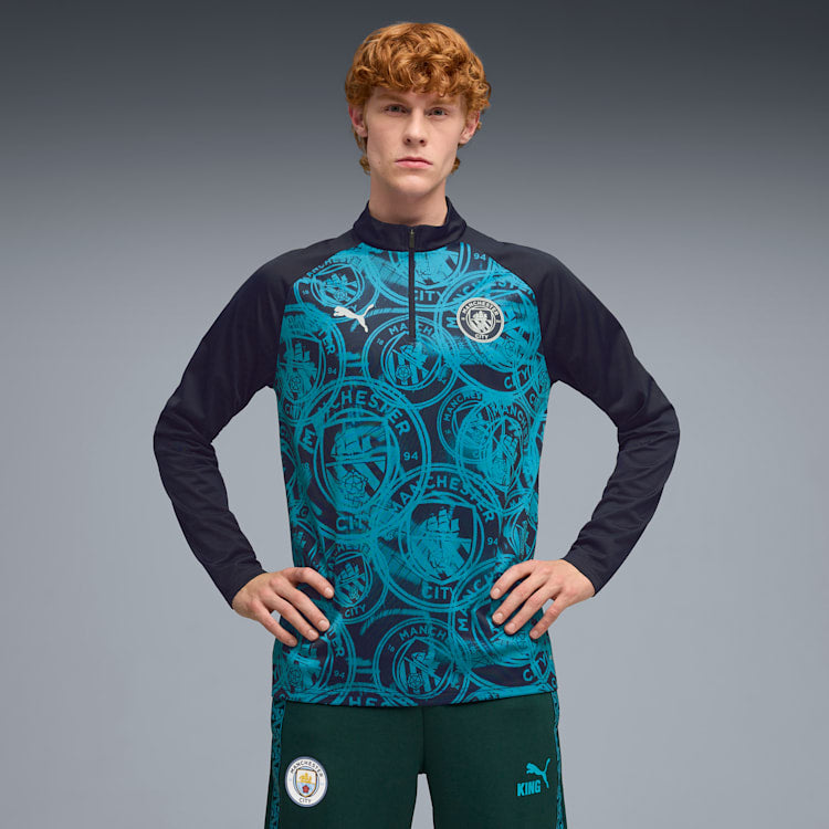 Puma Manchester City FC 1/4 Zip Top - 785781-04-PUMA by Puma | Available at Niky's Sports
