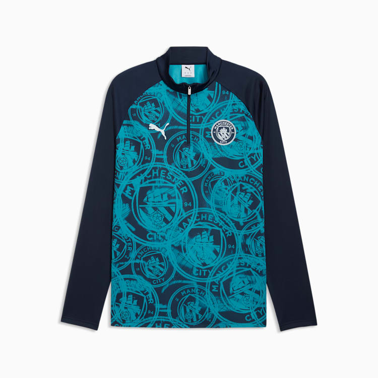 Puma Manchester City FC 1/4 Zip Top - 785781-04-PUMA by Puma | Available at Niky's Sports
