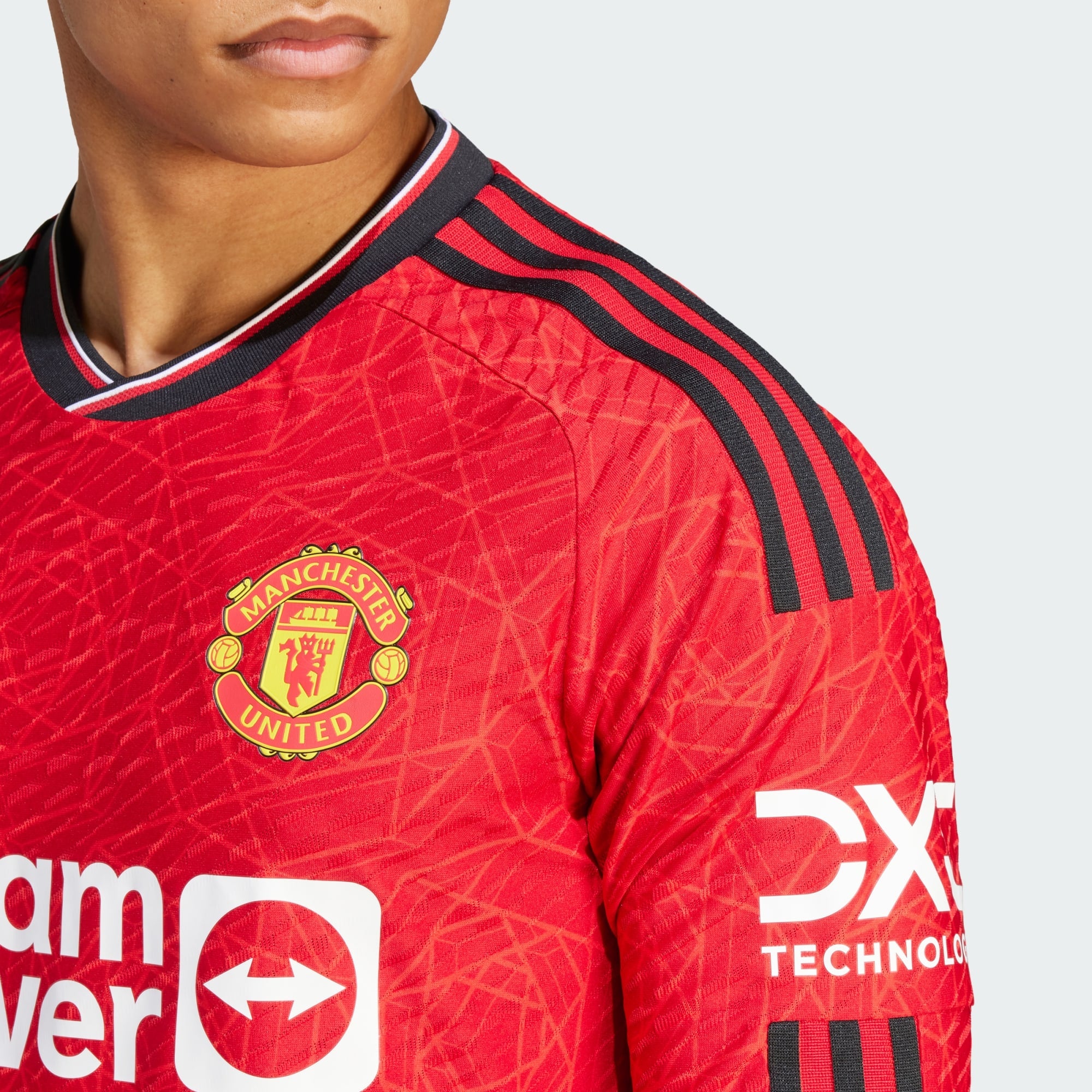 ADIDAS MANCHESTER UNITED 23/24 LONG SLEEVE HOME AUTHENTIC JERSEY