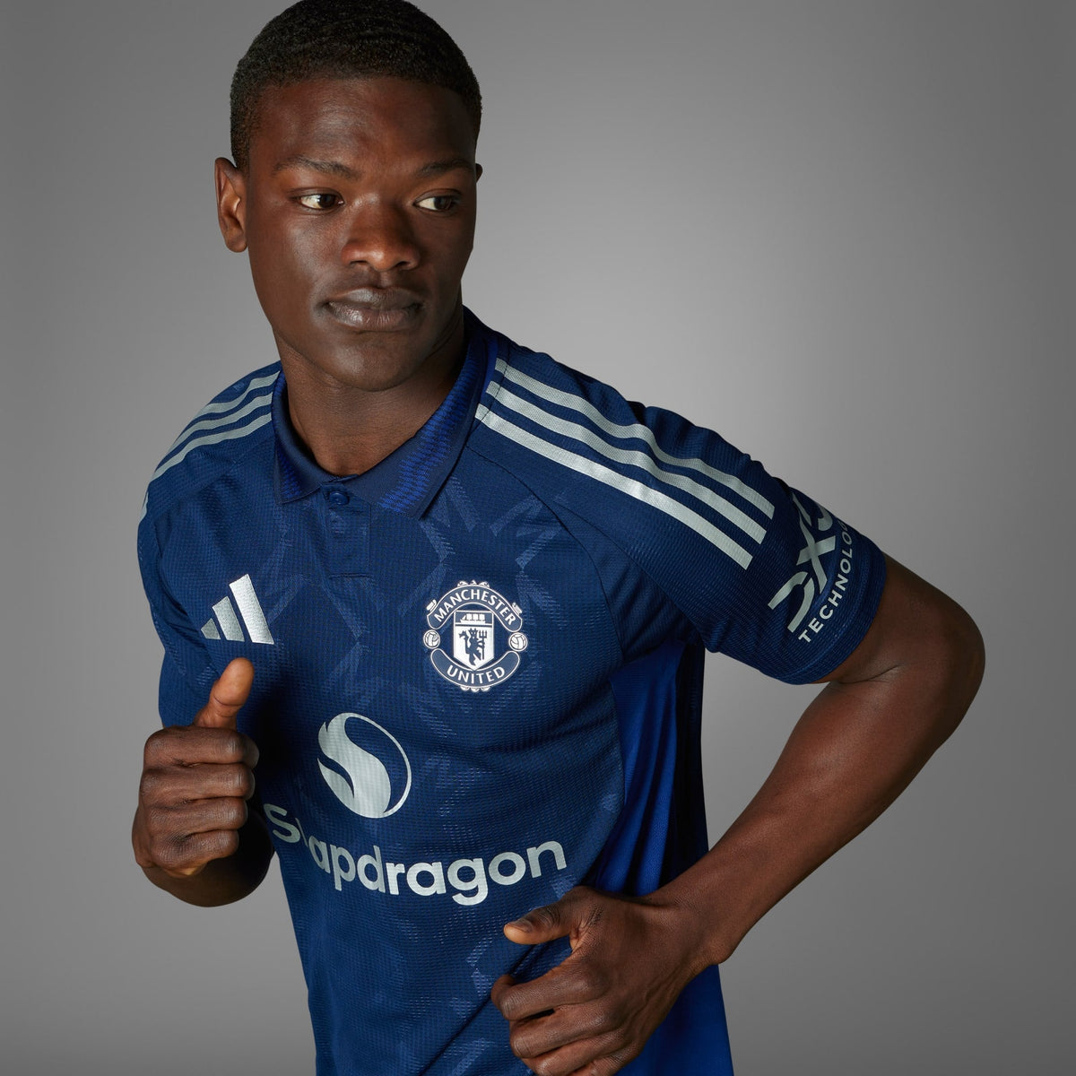 adidas MANCHESTER UNITED 24/25 MEN'S AWAY AUTHENTIC JERSEY - IU1391-ADIDAS by adidas | Available at Niky's Sports