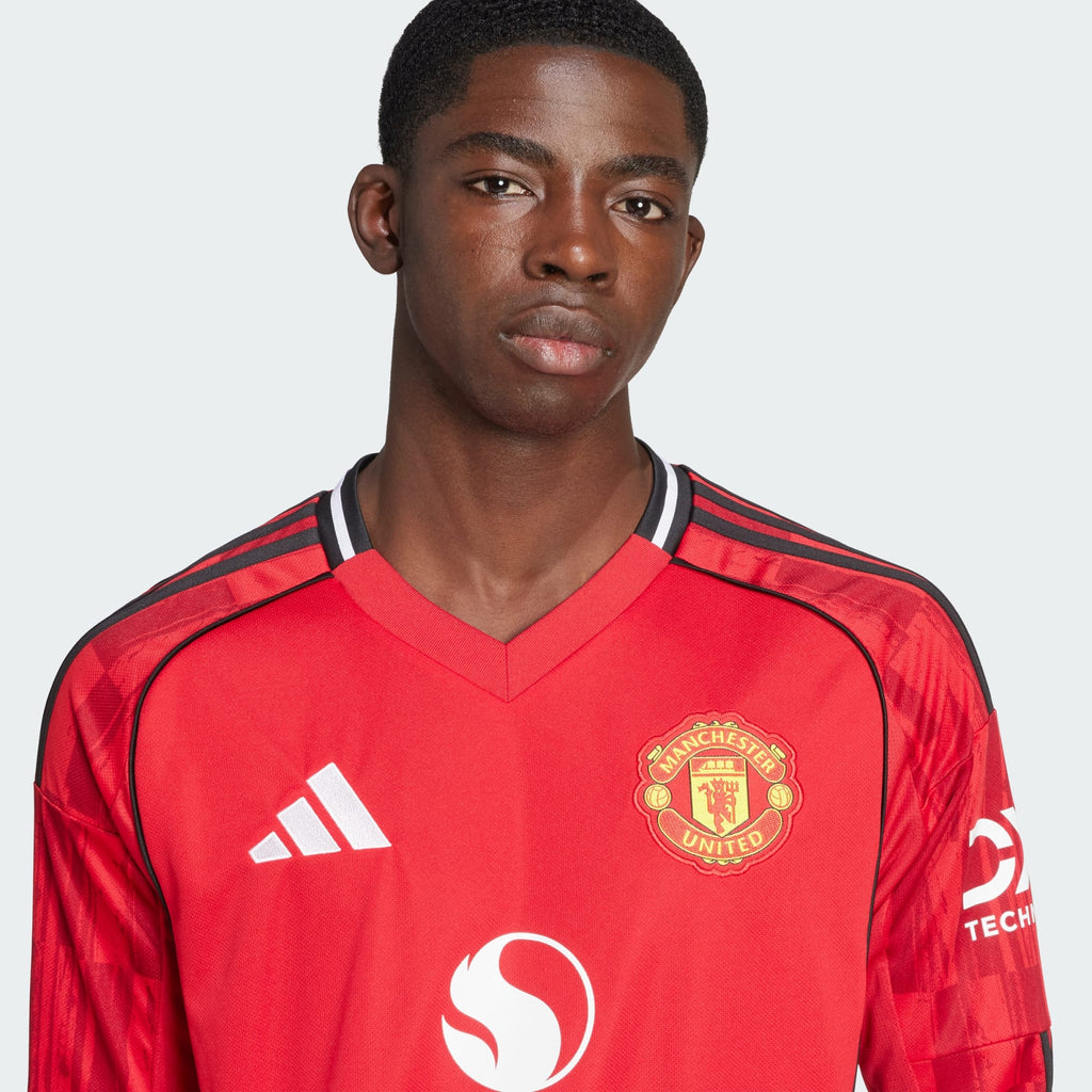 adidas Manchester United 25/26 Long Sleeve Home Jersey - JP3037-ADIDAS by adidas | Available at Niky's Sports