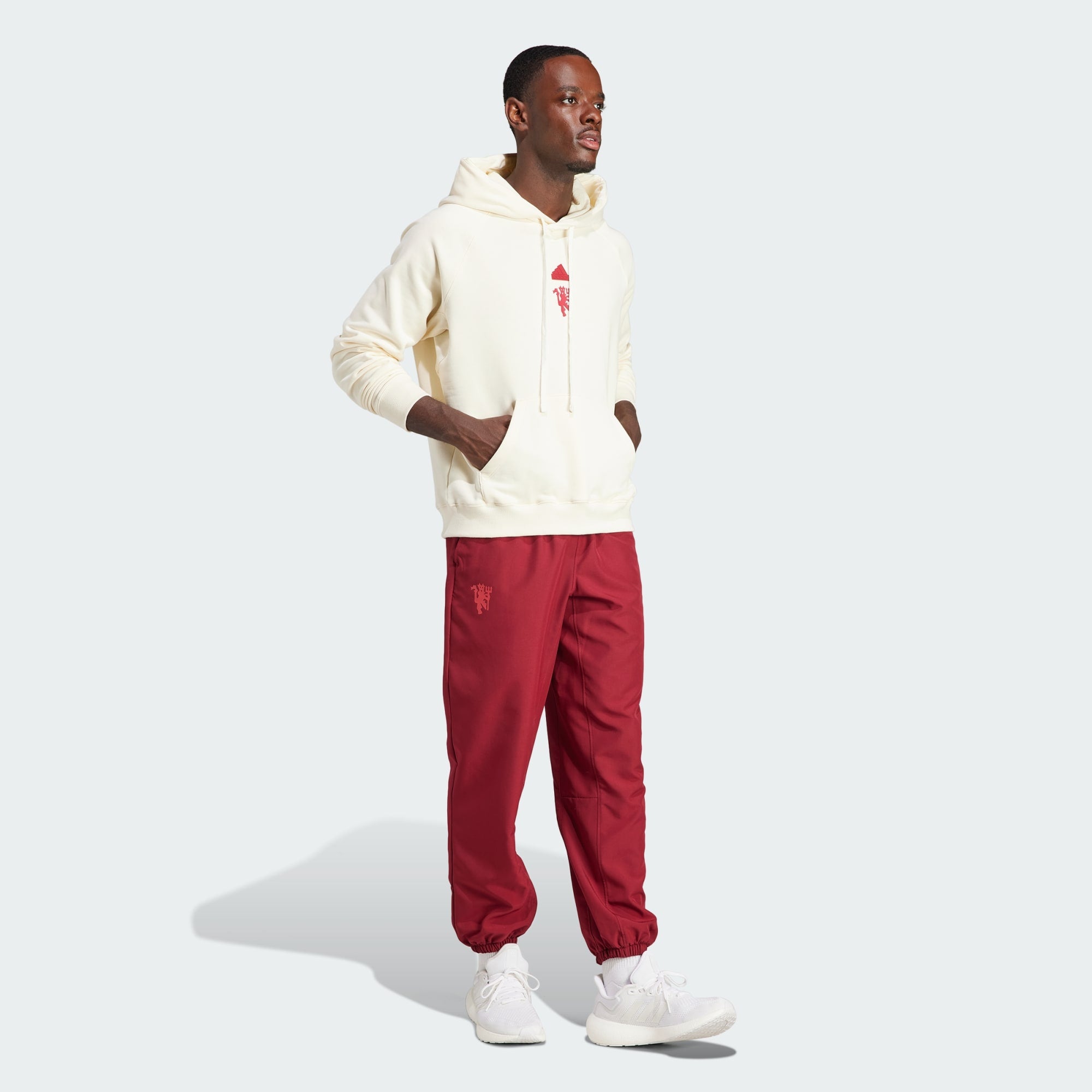 adidas Manchester United 23/24 Lifestyler Hoody Men's - IA8545-ADIDAS by adidas | Available at Niky's Sports