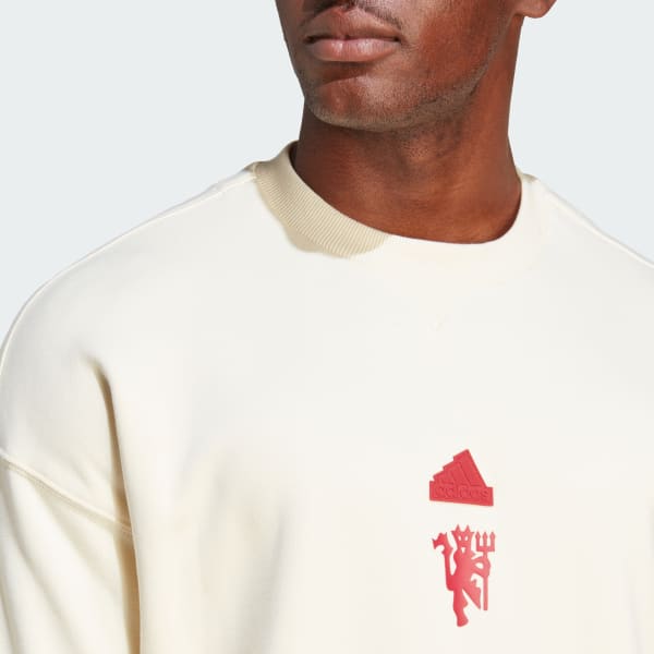 adidas Manchester United 23/24 Lifestyle Crew - IA8547-ADIDAS by adidas | Available at Niky's Sports