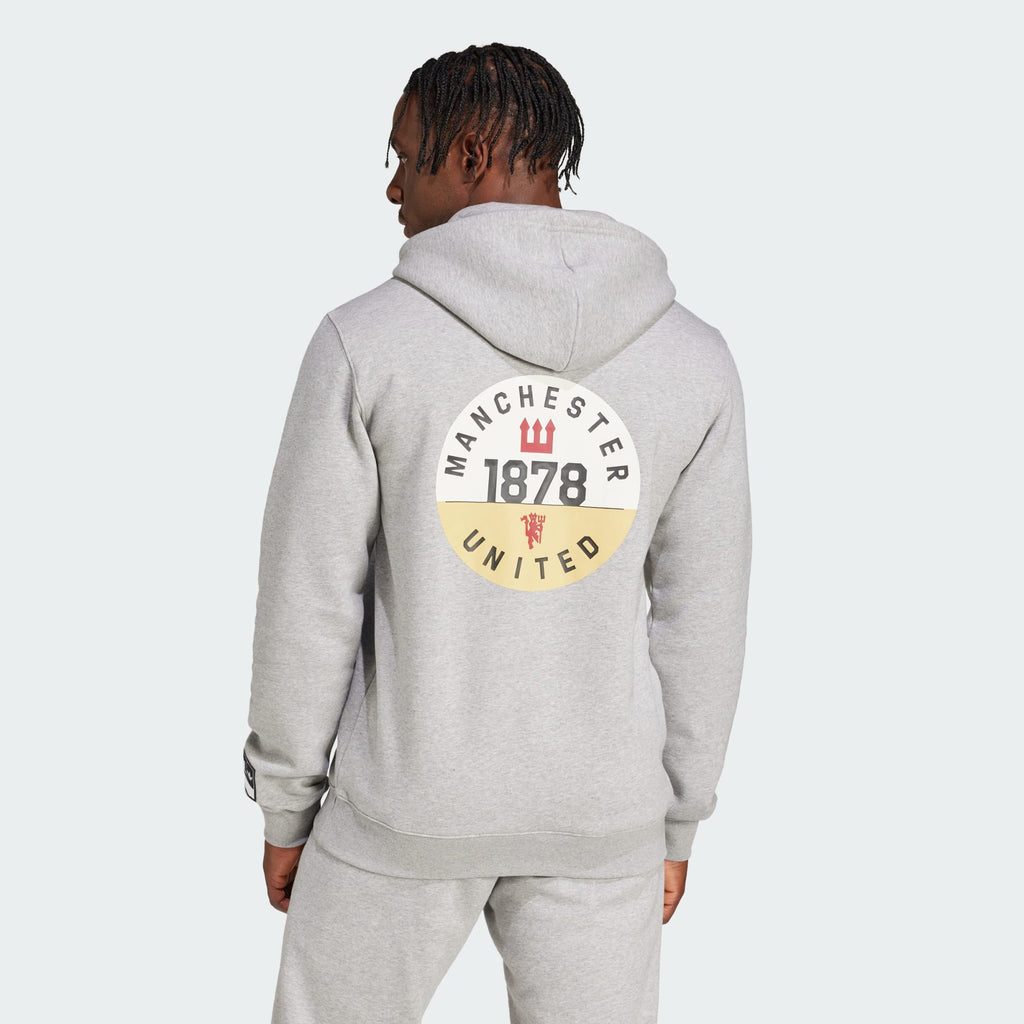 adidas Manchester United VRCT Hoodie - JF0368-ADIDAS by adidas | Available at Niky's Sports