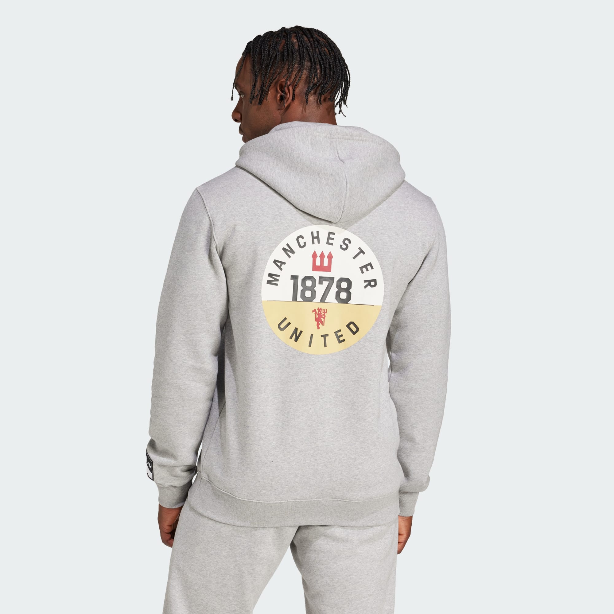 adidas Manchester United VRCT Hoodie - JF0368-ADIDAS by adidas | Available at Niky's Sports