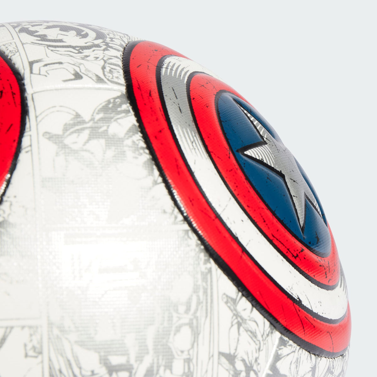adidas MARVEL MLS CAPTAIN AMERICA TRAINING SOCCER BALL - IP7119-ADIDAS by adidas | Available at Niky's Sports