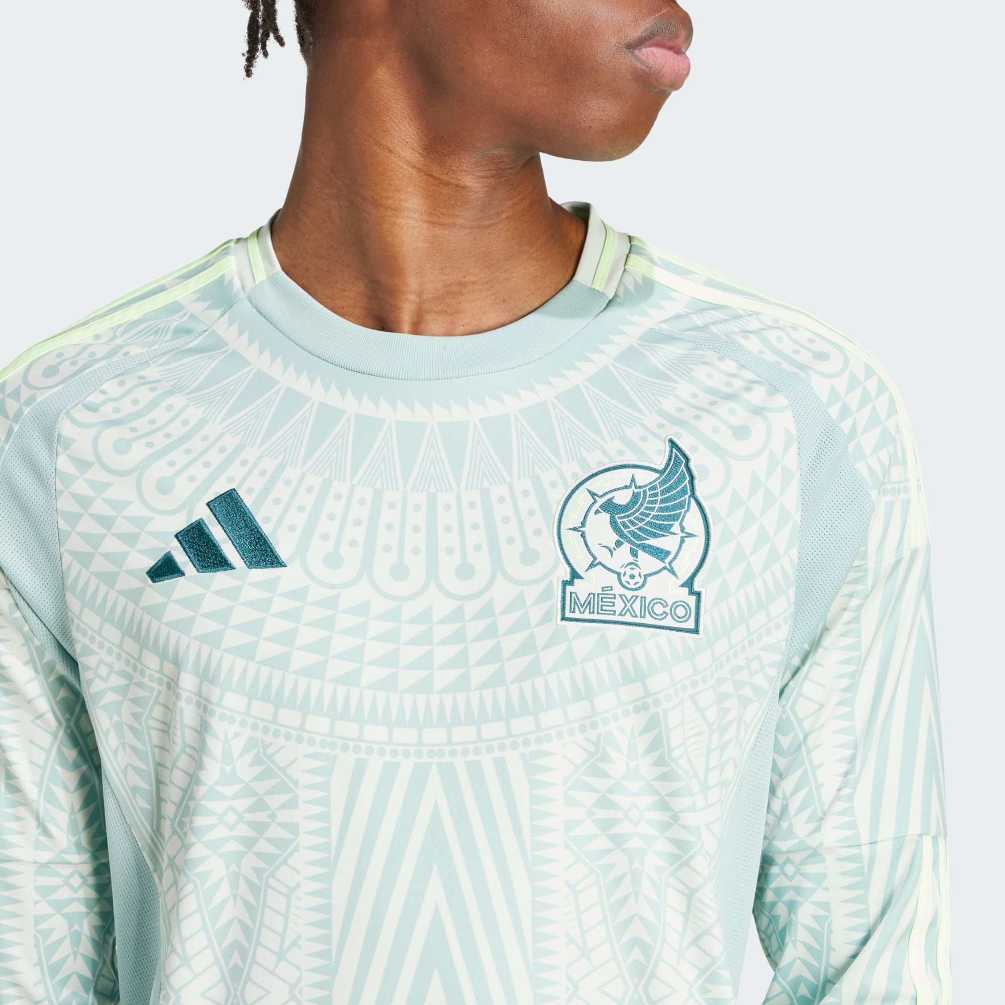 adidas MEXICO 24 LONG SLEEVE AWAY JERSEY - IP6387-ADIDAS by adidas | Available at Niky's Sports