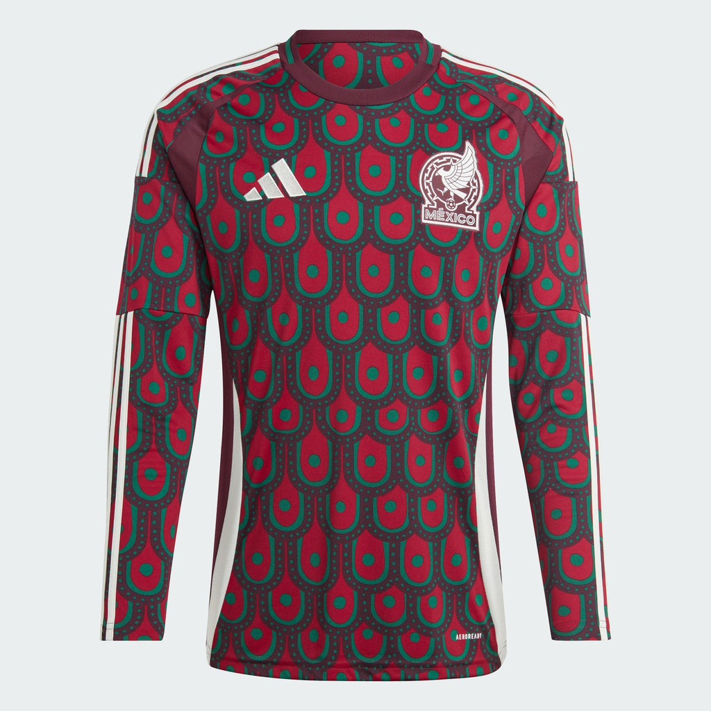 adidas MEXICO 24 LONG SLEEVE HOME JERSEY - IP6381-ADIDAS by adidas | Available at Niky's Sports