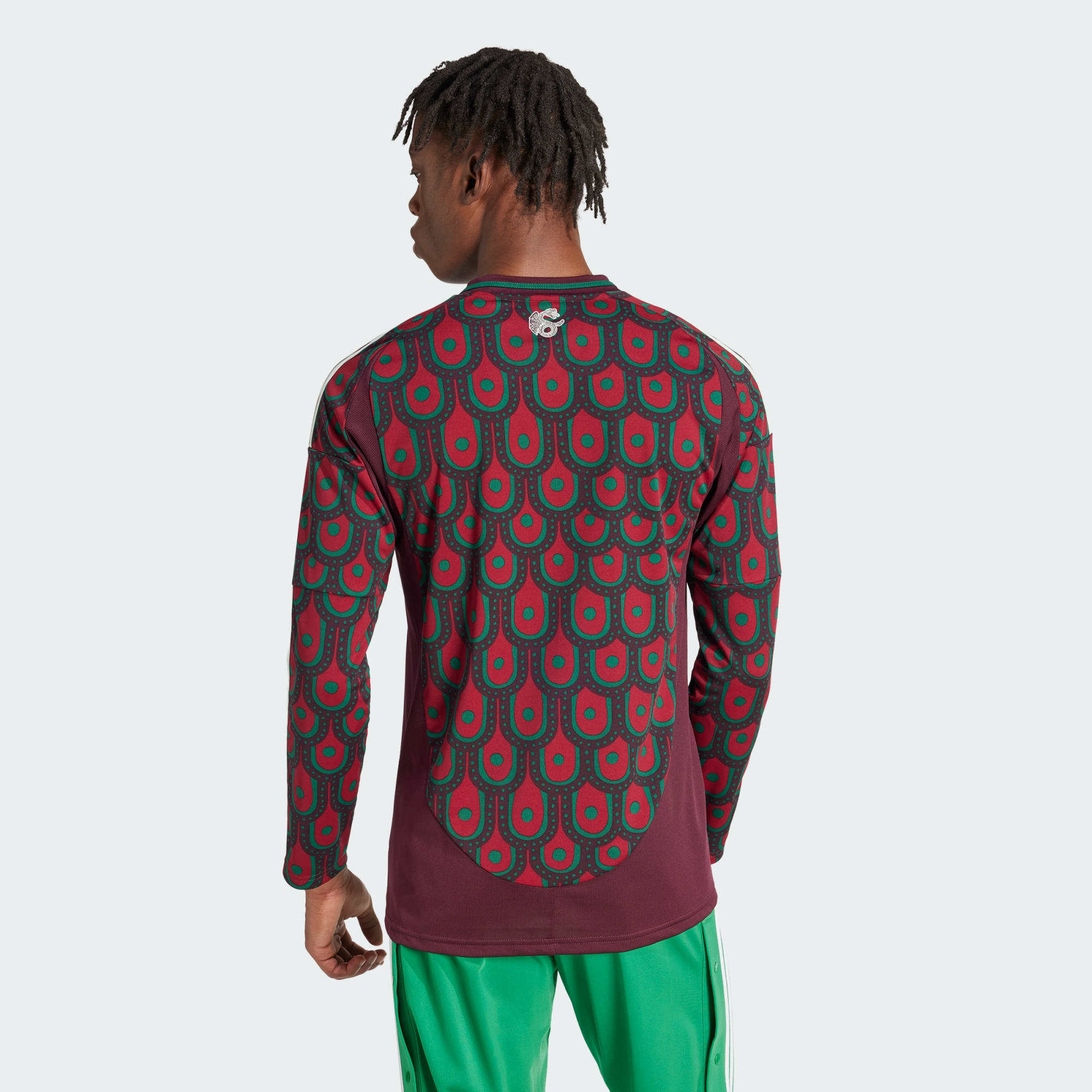adidas MEXICO 24 LONG SLEEVE HOME JERSEY - IP6381-ADIDAS by adidas | Available at Niky's Sports