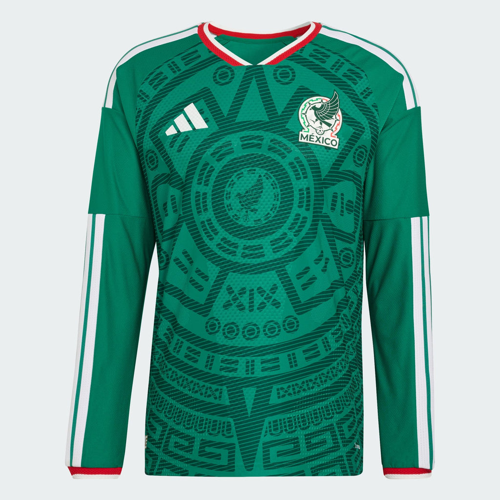 adidas Mexico 26 Home Men's Long Sleeve Authentic Jersey
