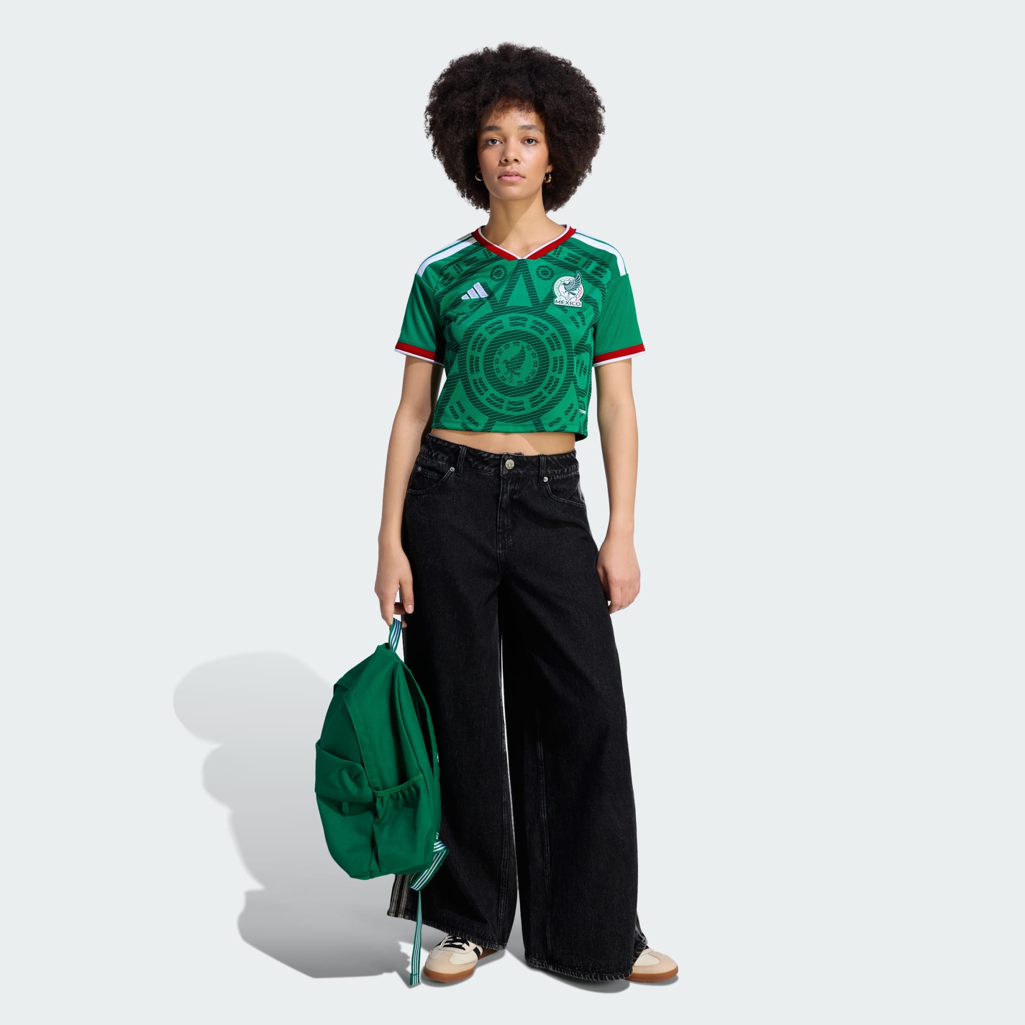adidas Mexico 26 Home Cropped Women's Jersey
