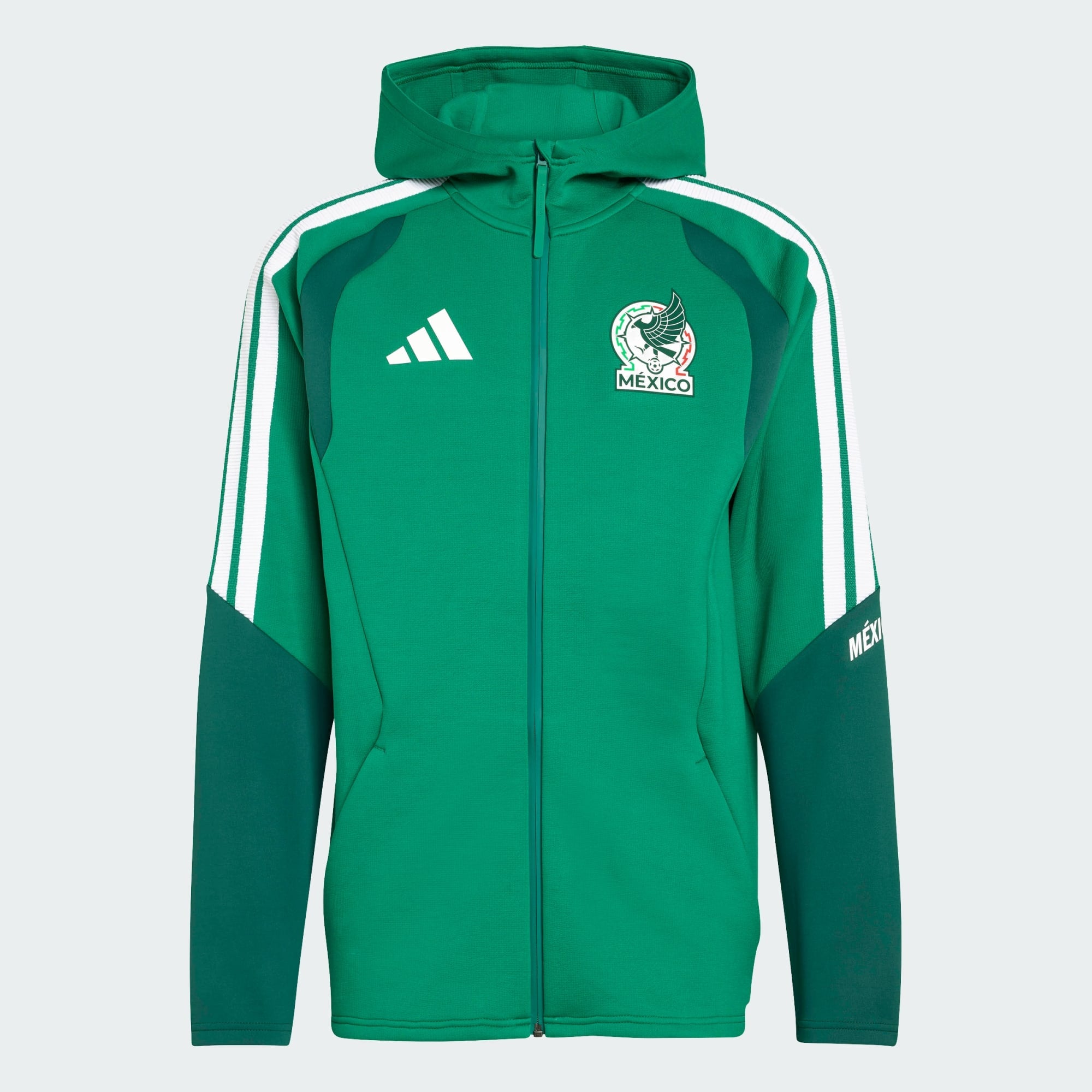 adidas Mexico 26 Tiro Pro Hoodie - KD6707-ADIDAS by adidas | Available at Niky's Sports