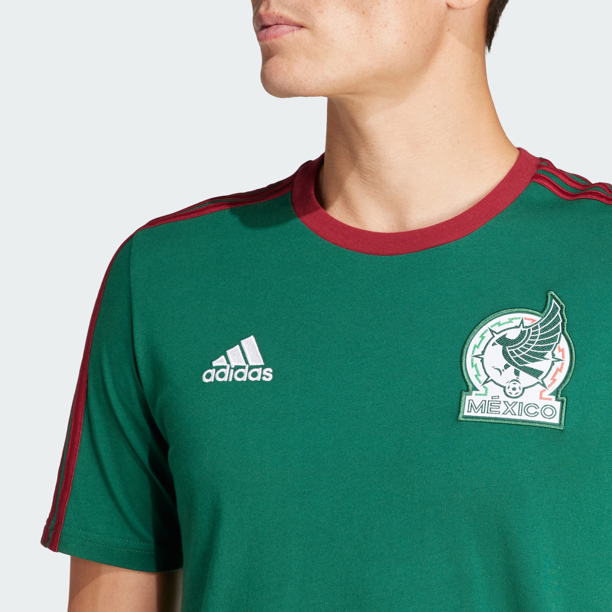 adidas Mexico DNA Men's 3-Stripe Tee - IU2161-ADIDAS by adidas | Available at Niky's Sports