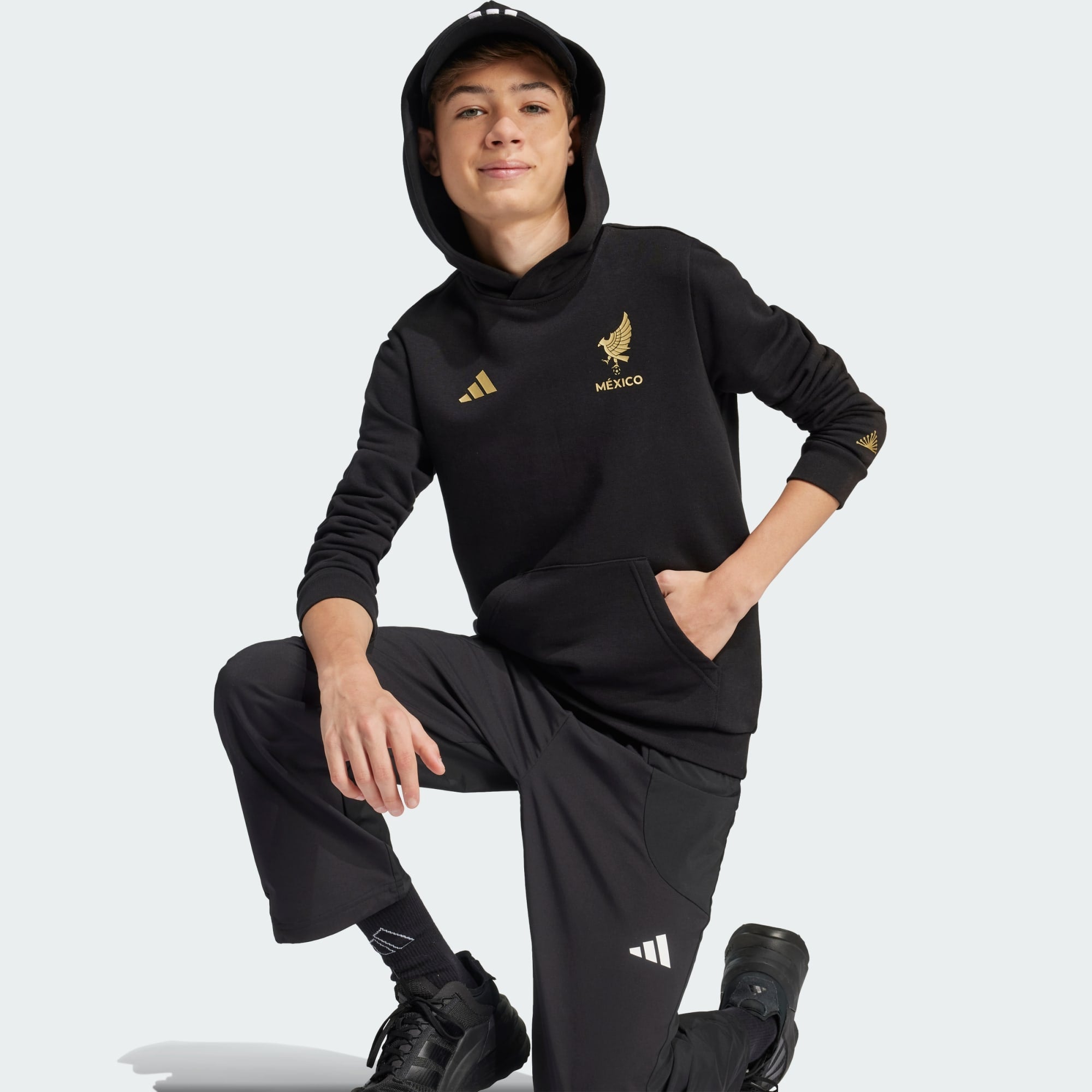 adidas Mexico De Oro DNA Hoodie Kids - JM2870-ADIDAS by adidas | Available at Niky's Sports