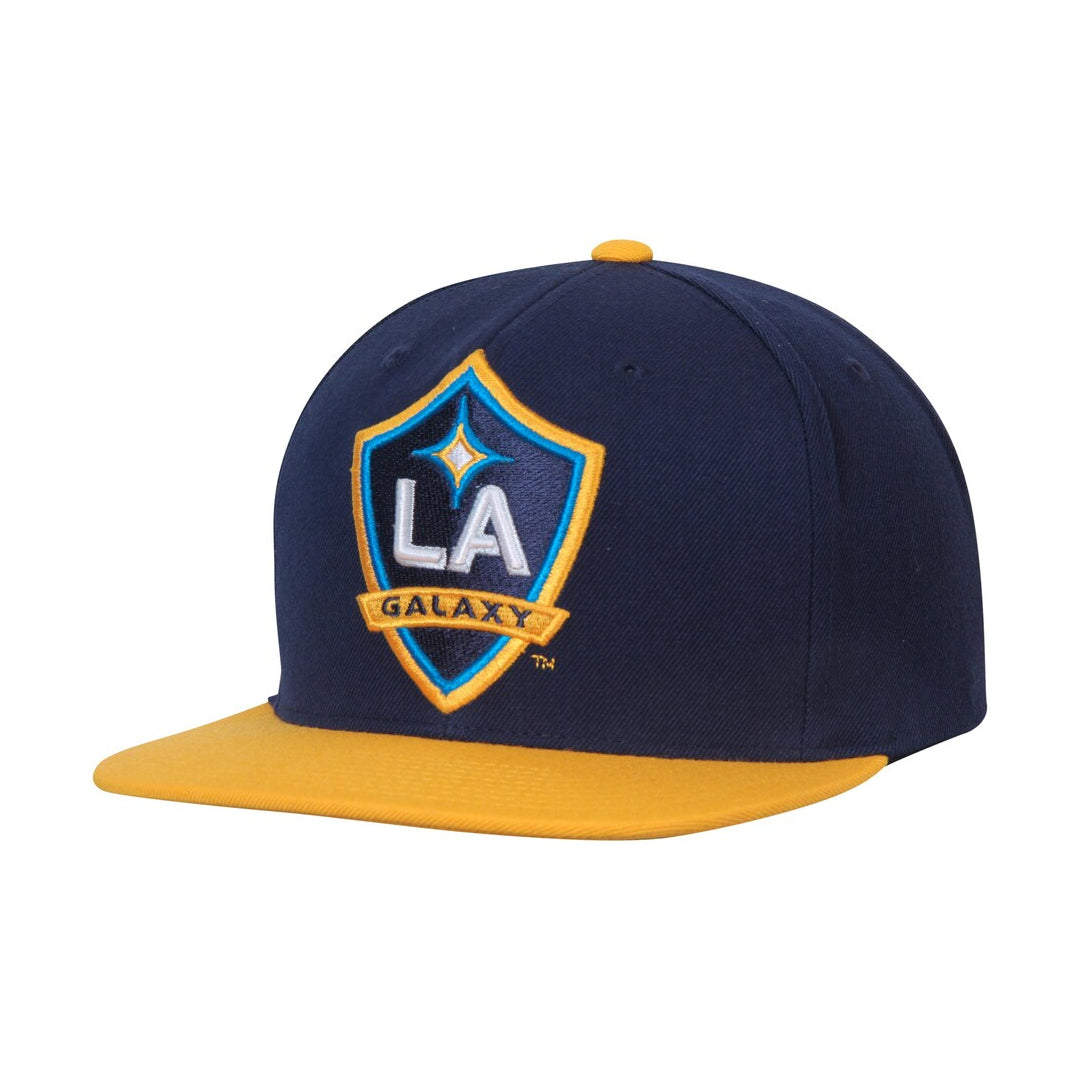 MITCHELL AND NESS LA Galaxy Team Tone Snapback - HHSS5755-LAGYYPPPNYY-MITCHELL & NESS by Mitchell & Ness | Available at Niky's Sports